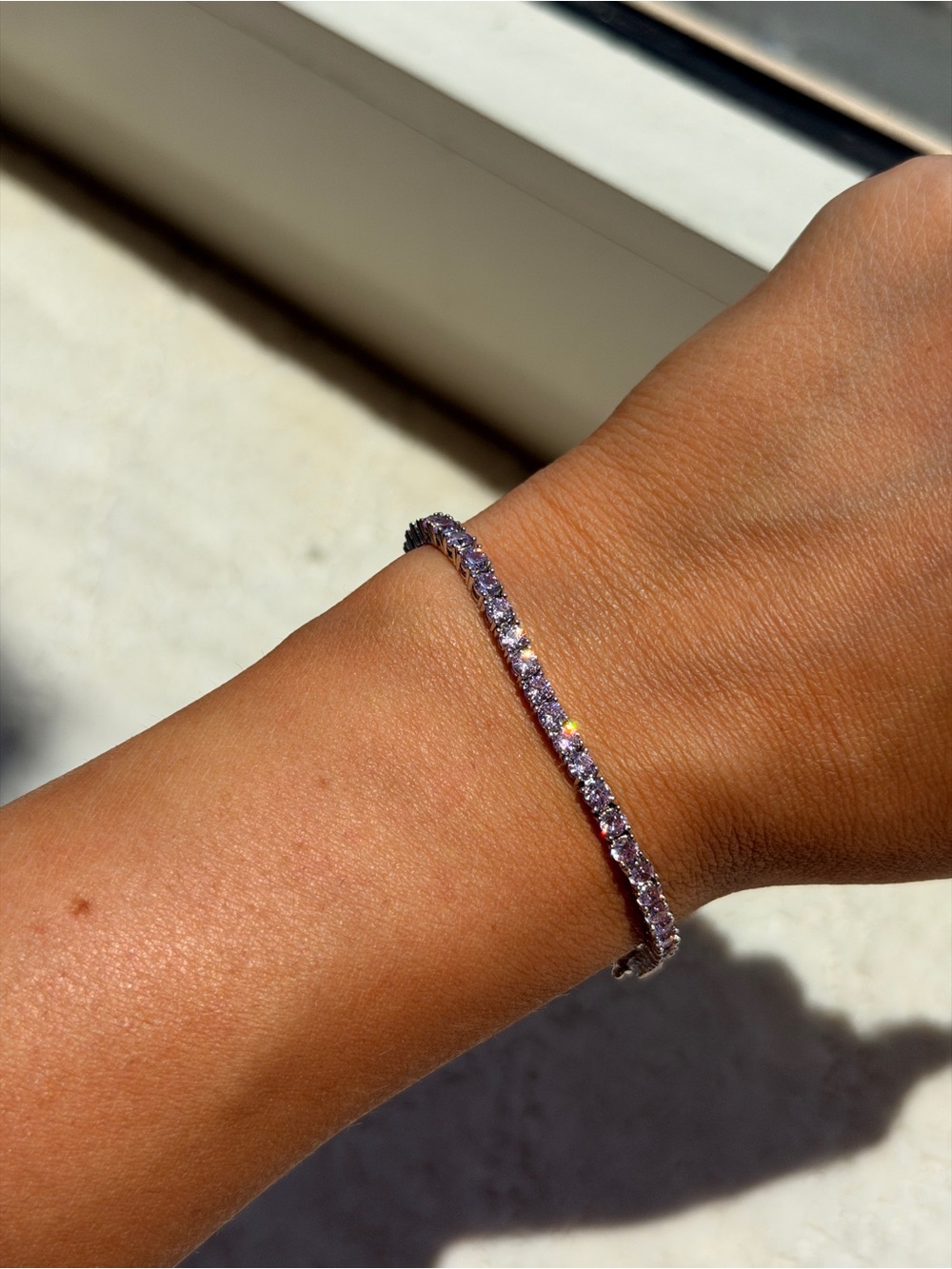 Pink Tennis Bracelet